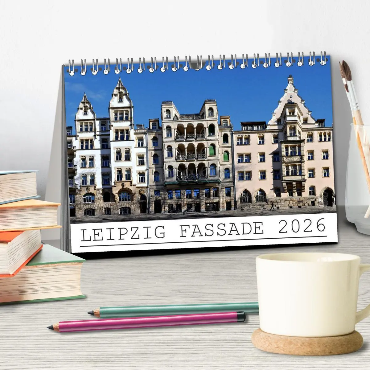Bild: 9783516189889 | Leipzig Fassade 2026 (Tischkalender 2026 DIN A5 quer), CALVENDO...