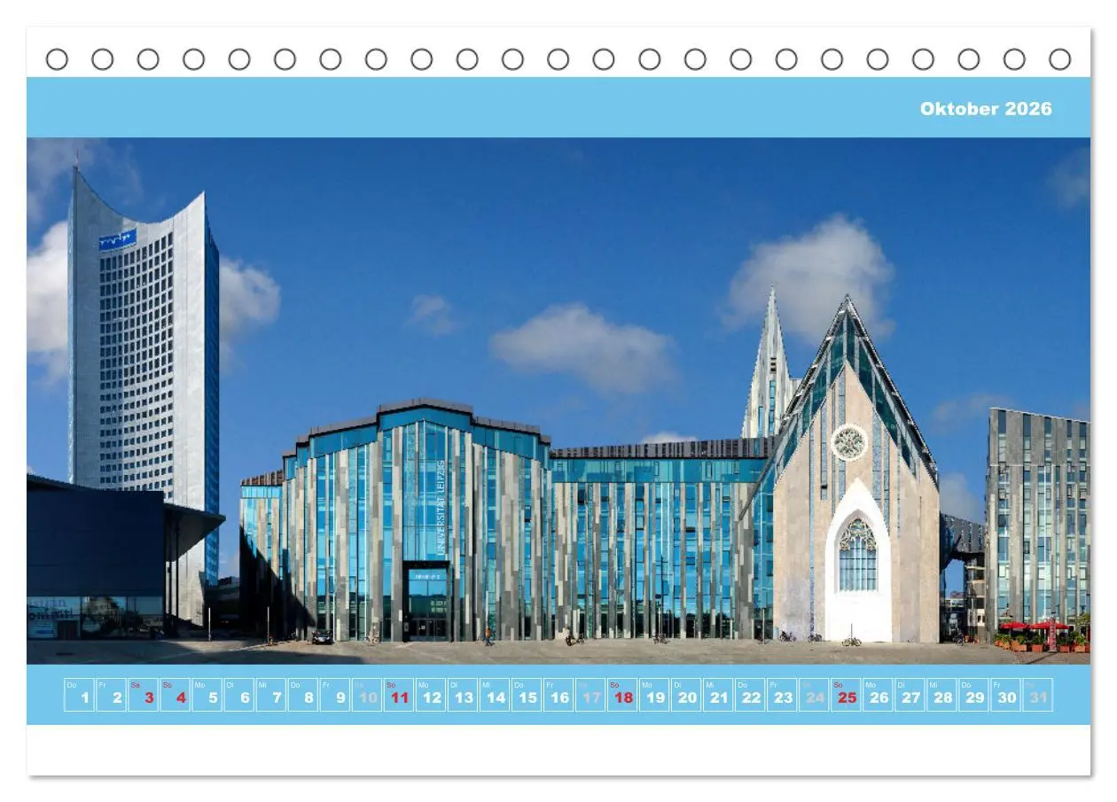 Bild: 9783516189889 | Leipzig Fassade 2026 (Tischkalender 2026 DIN A5 quer), CALVENDO...
