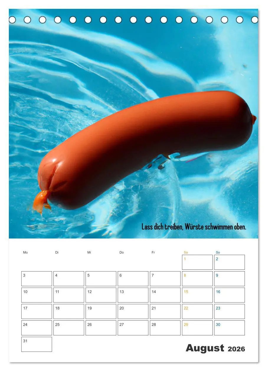 Bild: 9783516329889 | Ist mir Wurst Kalender (Tischkalender 2026 DIN A5 hoch), CALVENDO...