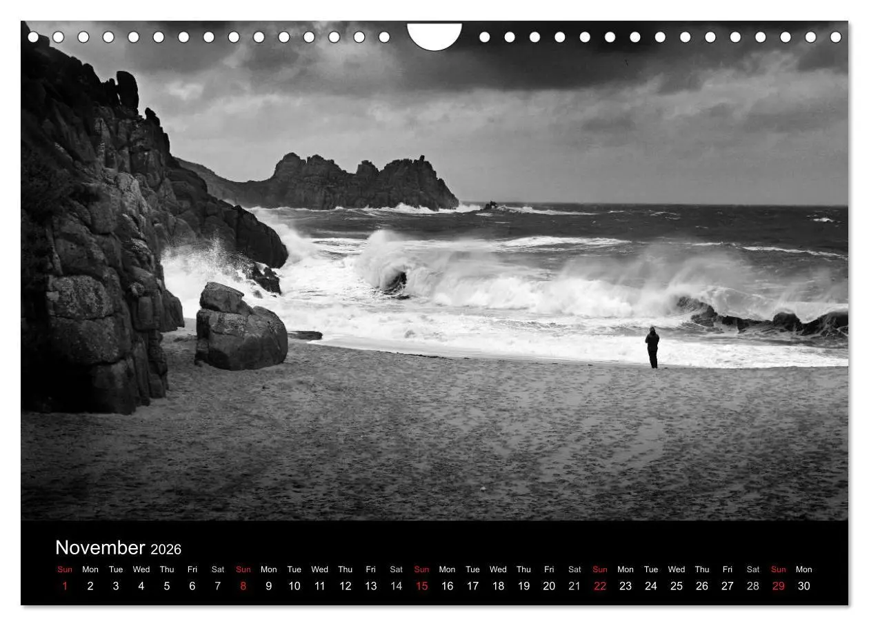 Bild: 9783516569889 | Waves in Cornwall (Wall Calendar 2026 DIN A4 landscape), CALVENDO...