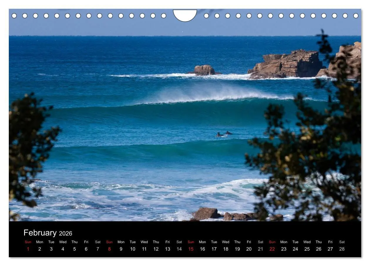 Bild: 9783516569889 | Waves in Cornwall (Wall Calendar 2026 DIN A4 landscape), CALVENDO...