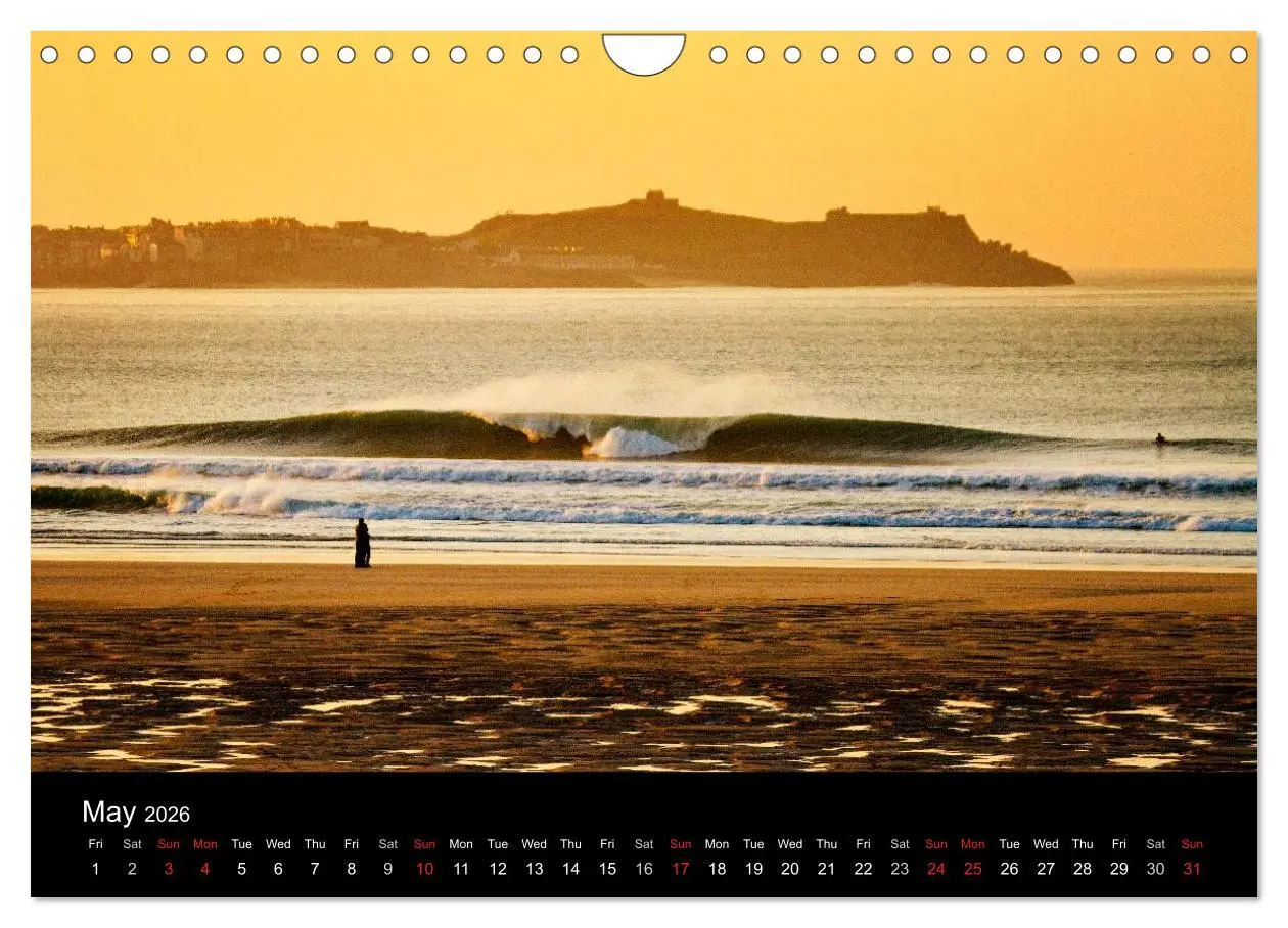 Bild: 9783516569889 | Waves in Cornwall (Wall Calendar 2026 DIN A4 landscape), CALVENDO...