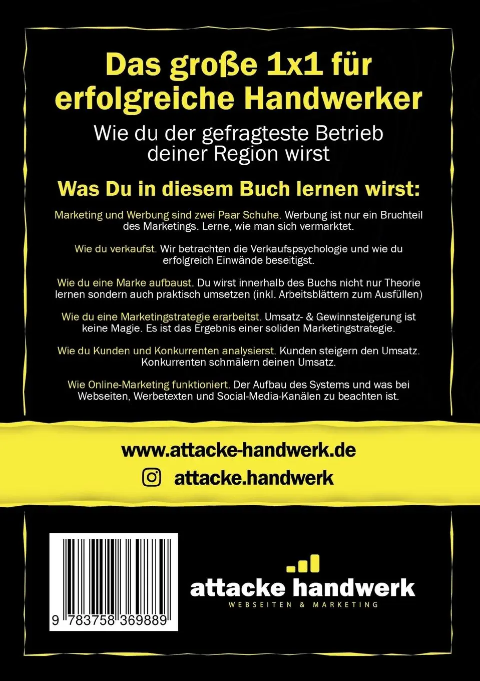 Rückseite: 9783758369889 | Attacke Handwerk | Das große 1x1 für erfolgreiche Handwerker | Veit
