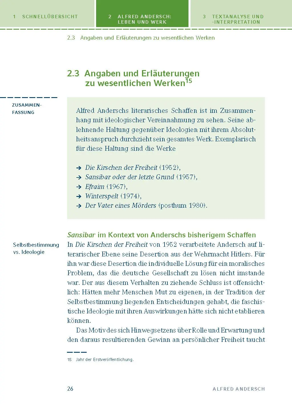 Bild: 9783804419889 | Sansibar oder der letzte Grund von Alfred Andersch. | Alfred Andersch