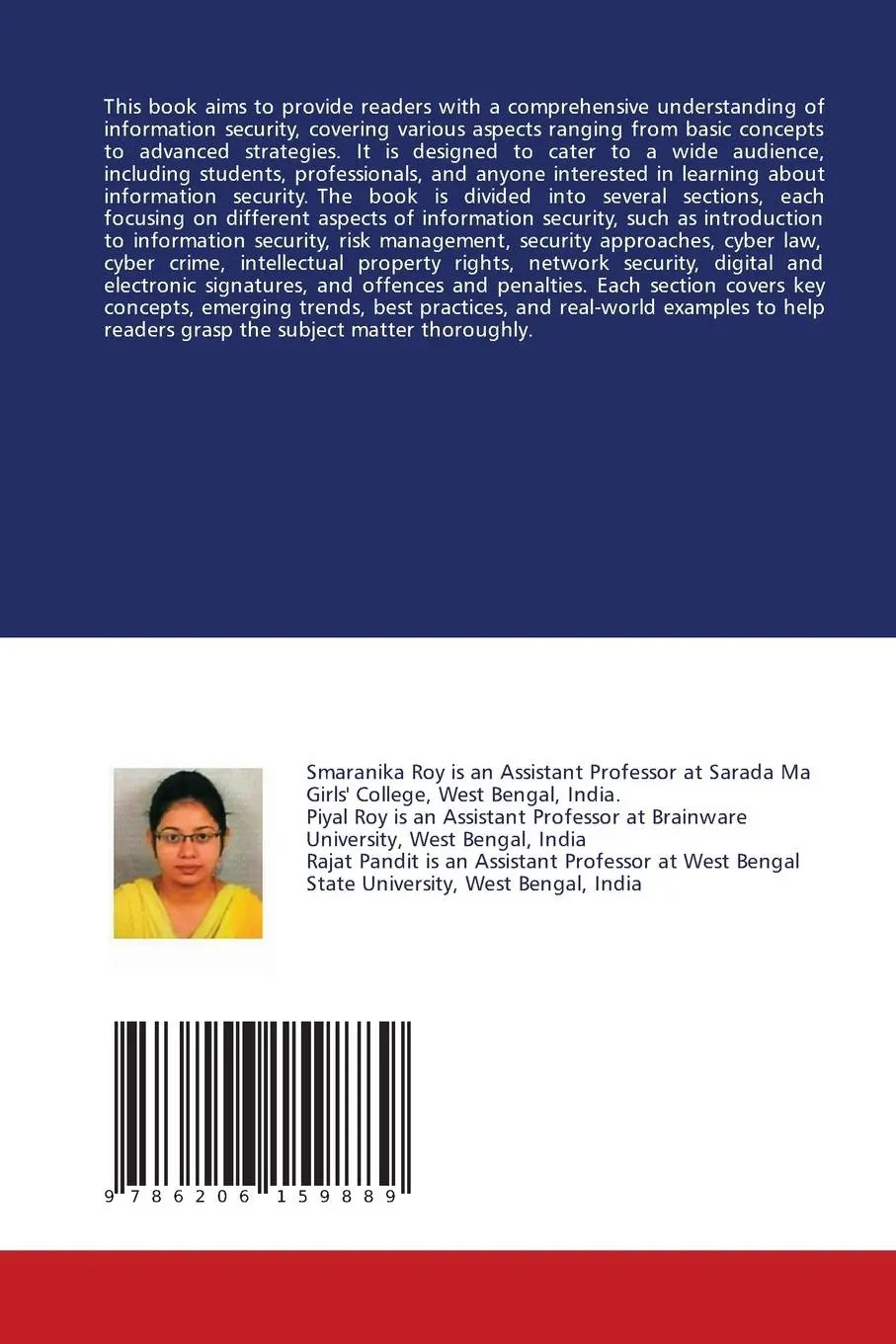 Rückseite: 9786206159889 | Fundamental of Information Security and Cyber Law | Roy (u. a.) | Buch