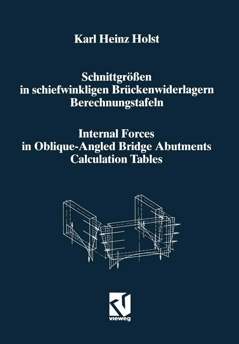 Cover: 9783663079989 | Schnittgrößen in schiefwinkligen Brückenwiderlagern unter...
