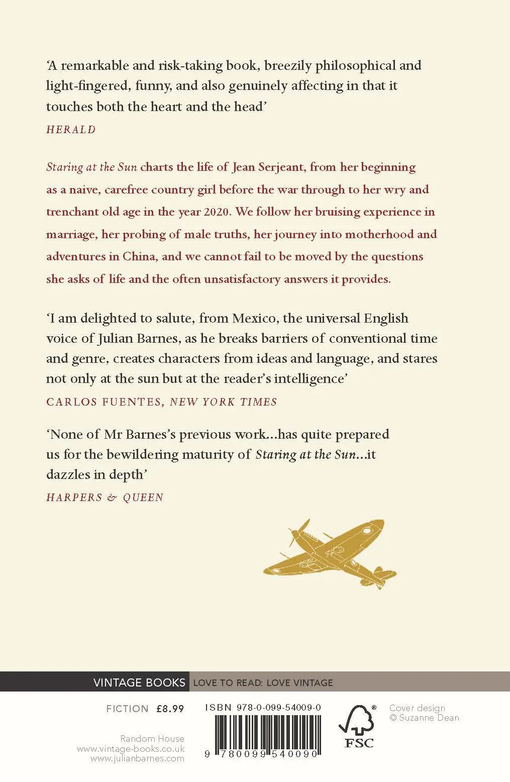 Rückseite: 9780099540090 | Staring at the Sun | Julian Barnes | Taschenbuch | 195 S. | Englisch