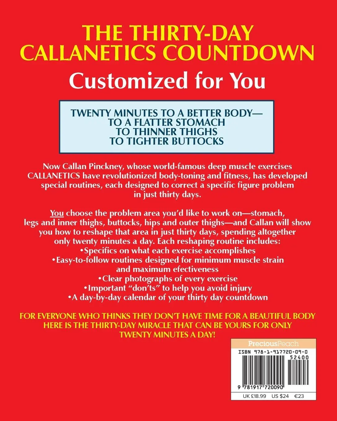 Rückseite: 9781917720090 | Callanetics Countdown | 30 Days to a Beautiful Body | Callan Pinckney