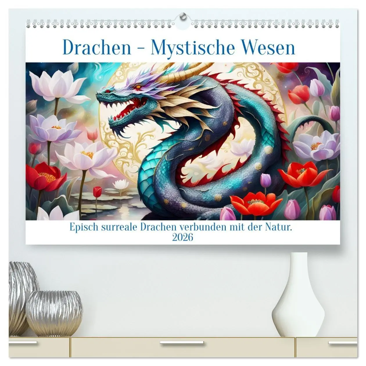 Cover: 9783457310090 | Drachen - Mystische Wesen (hochwertiger Premium Wandkalender 2026...