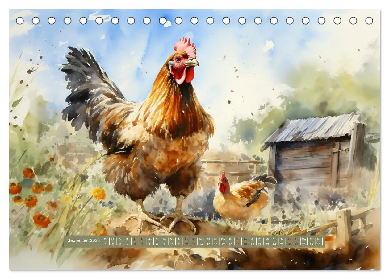 Bild: 9783457480090 | 365 Tage auf dem Land (Tischkalender 2026 DIN A5 quer), CALVENDO...