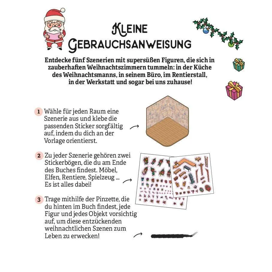 Bild: 9783625300090 | Mini-Sticker-Szenen - Cozy Santa's World I 3D-Sticker | Alain Boyer