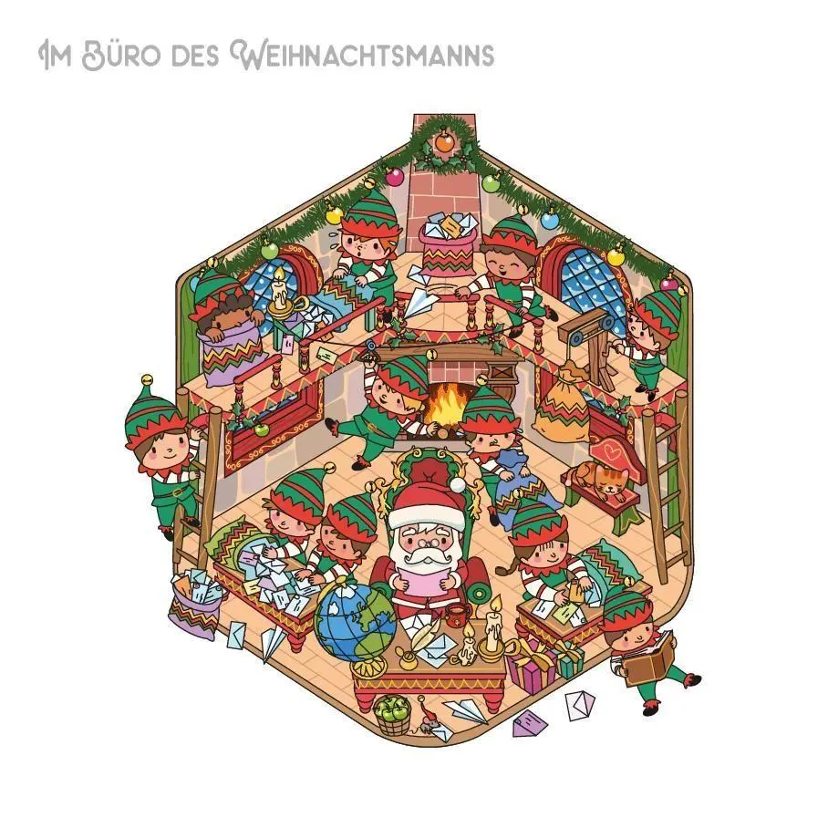 Bild: 9783625300090 | Mini-Sticker-Szenen - Cozy Santa's World I 3D-Sticker | Alain Boyer