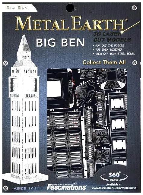 Cover: 32309010190 | Metal Earth: Big Ben Tower | Steel Model Kit | 502556 | 2018 | InVento