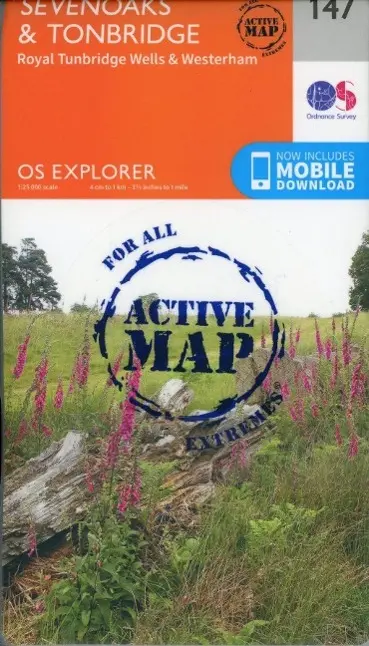 Cover: 9780319470190 | Sevenoaks and Tonbridge | Ordnance Survey | (Land-)Karte | Englisch