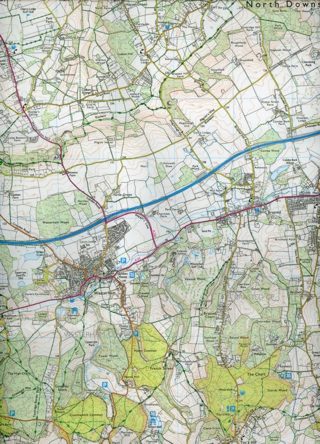 Bild: 9780319470190 | Sevenoaks and Tonbridge | Ordnance Survey | (Land-)Karte | Englisch