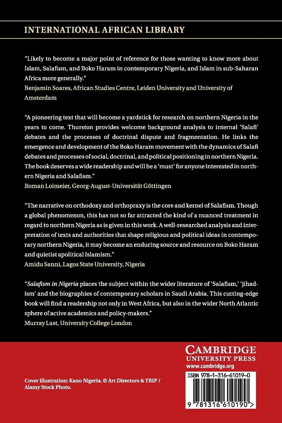 Rückseite: 9781316610190 | Salafism in Nigeria | Alexander Thurston | Taschenbuch | Englisch