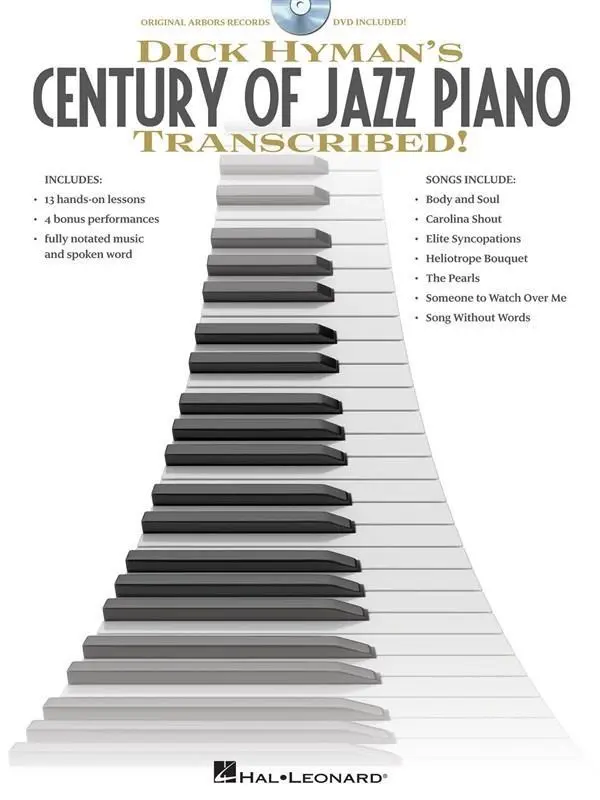 Cover: 9781617740190 | Dick Hyman's Century of Jazz Piano - Transcribed! Book/Online Audio