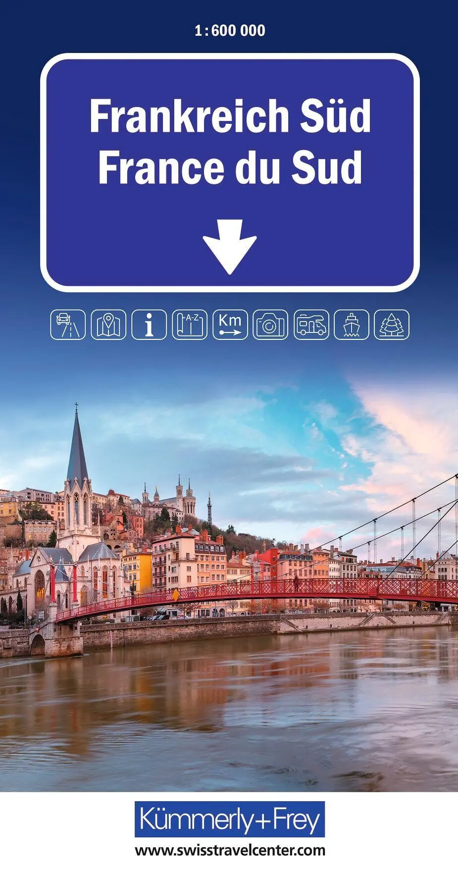 Cover: 9783259300190 | Kümmerly+Frey Strassenkarte Frankreich Süd 1:600.000 | (Land-)Karte