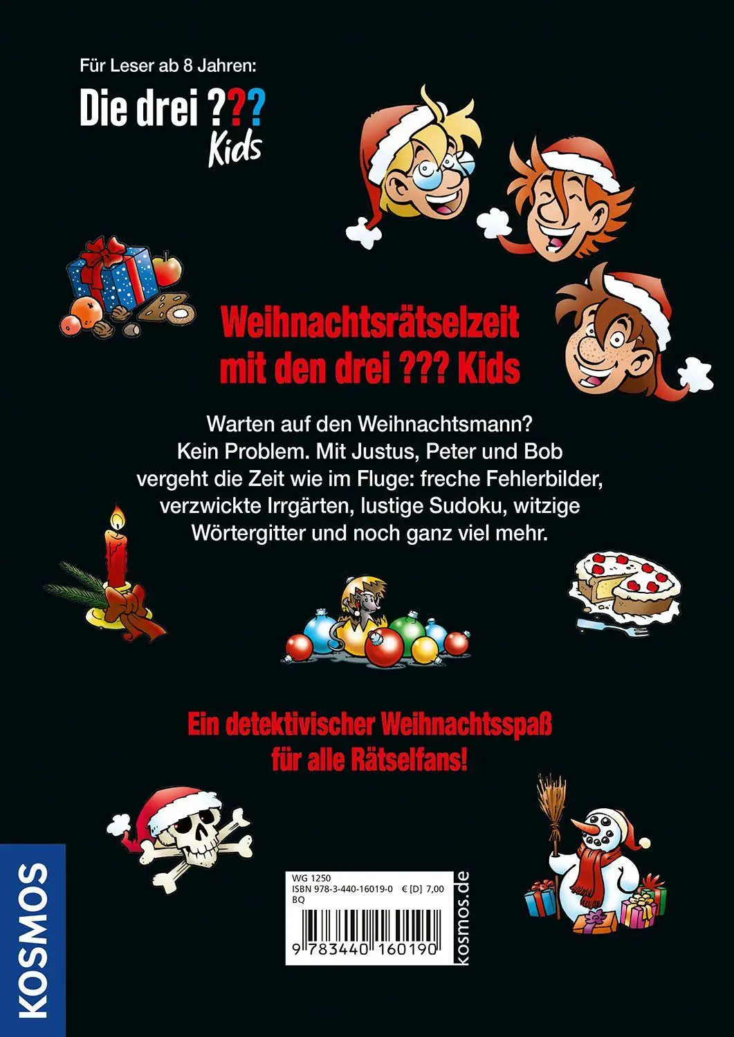 Bild: 9783440160190 | Die drei ??? Kids Weihnachtsrätselbuch | Ulf Blanck | Taschenbuch