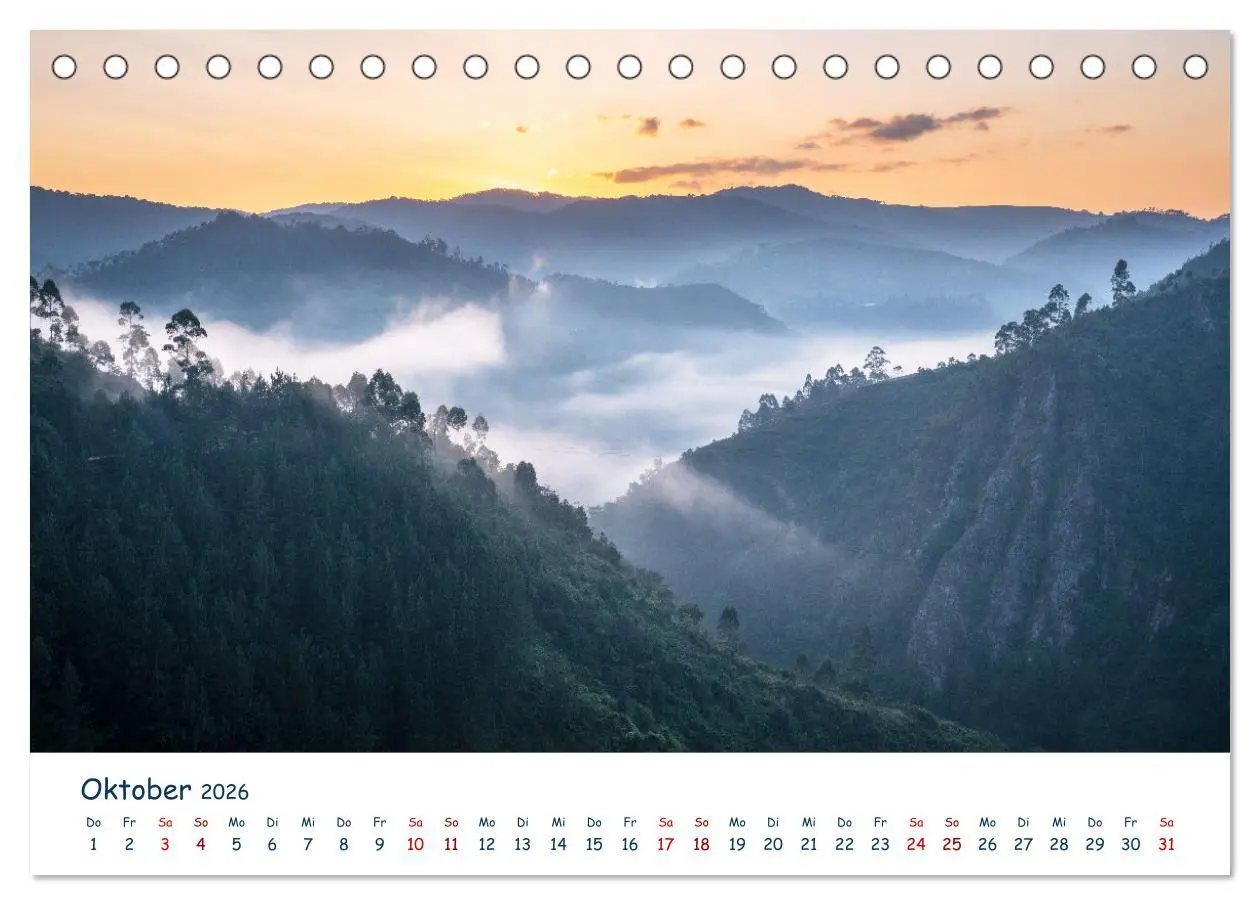 Bild: 9783457610190 | Fernweh Uganda - Naturschönheit Ostafrikas (Tischkalender 2026 DIN...