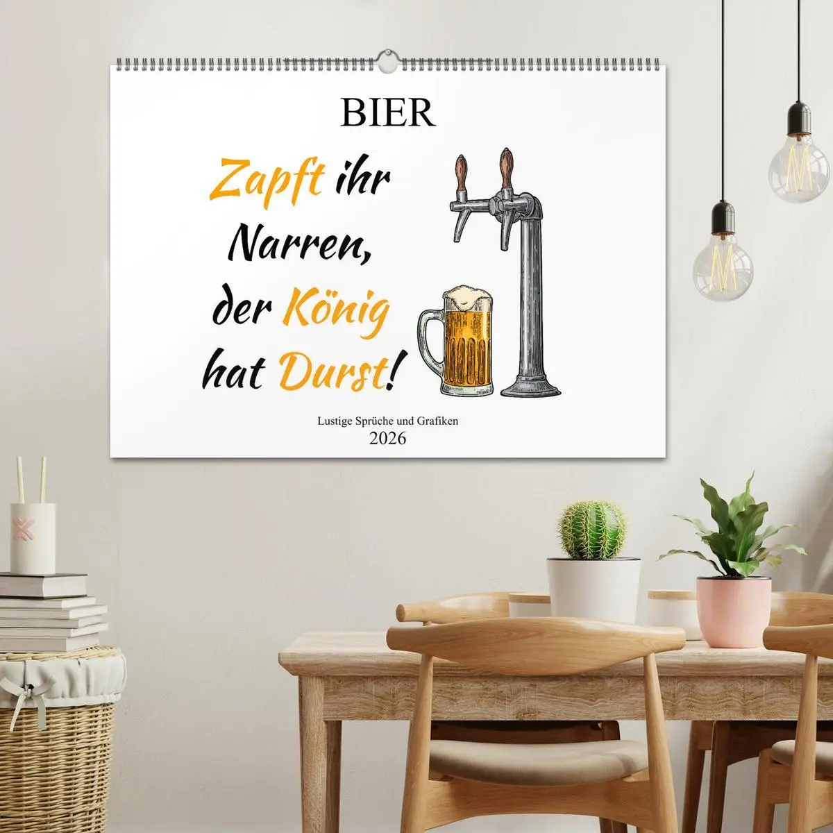 Bild: 9783457780190 | Bier - Lustige Sprüche und Grafiken (Wandkalender 2026 DIN A2...