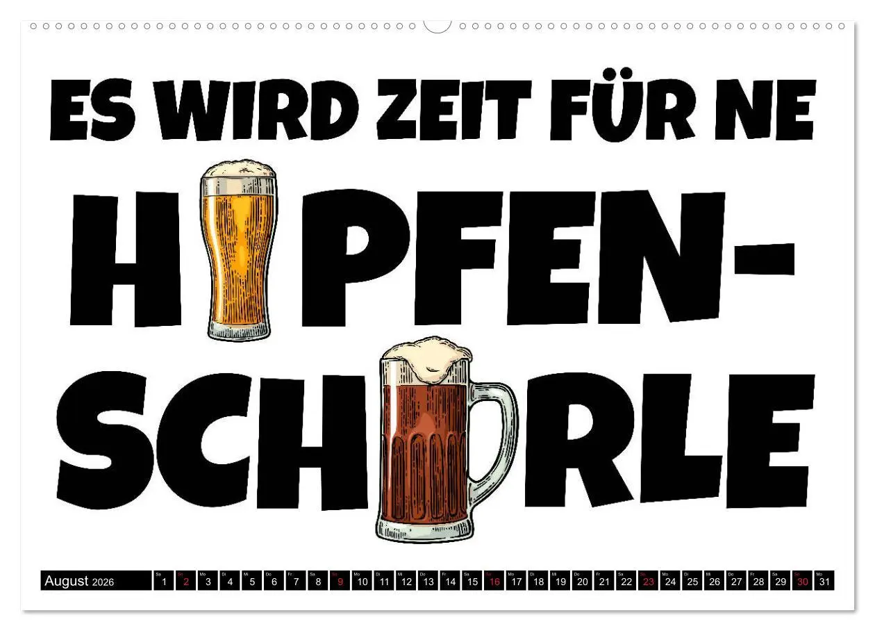 Bild: 9783457780190 | Bier - Lustige Sprüche und Grafiken (Wandkalender 2026 DIN A2...