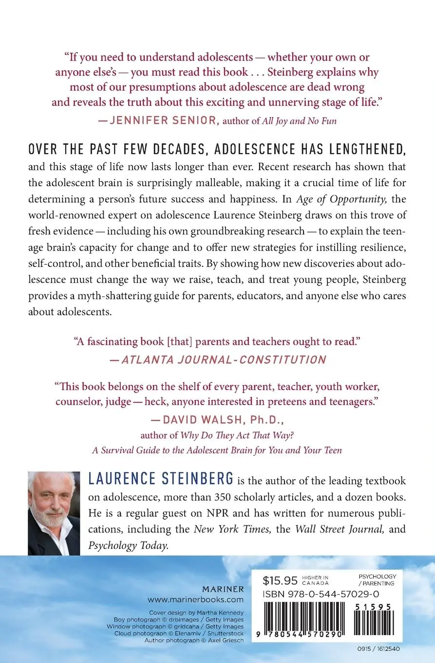 Rückseite: 9780544570290 | Age of Opportunity | Lessons from the New Science of Adolescence