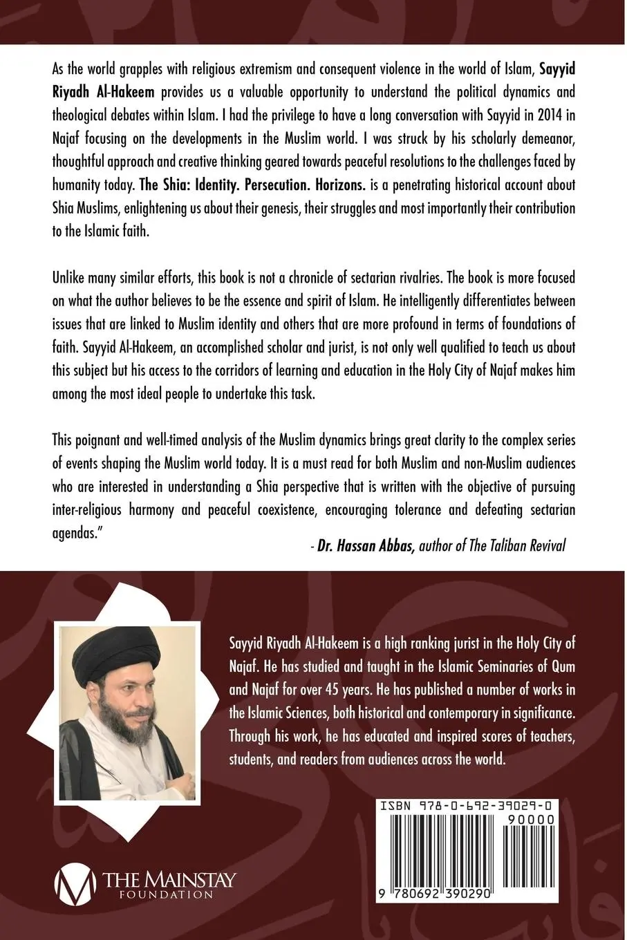 Rückseite: 9780692390290 | The Shia | Identity. Persecution. Horizons. | Riyadh Al-Hakeem | Buch