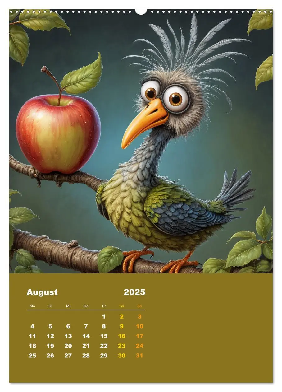 Bild: 9783457150290 | Diese schrägen Vögel (Wandkalender 2025 DIN A2 hoch), CALVENDO...