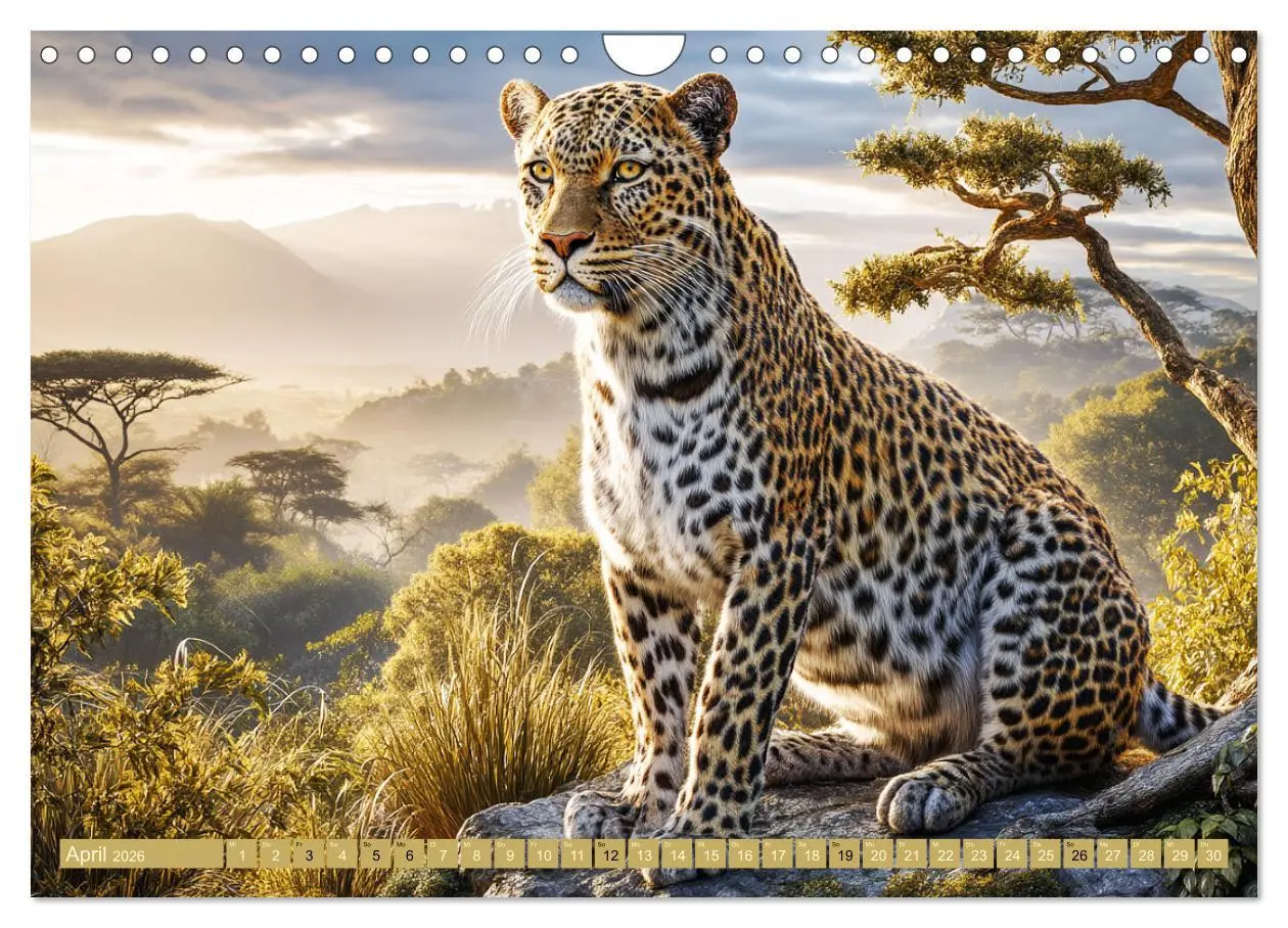 Bild: 9783457530290 | Leoparden. Meister der Jagd im seidigen Fleckenfell (Wandkalender...
