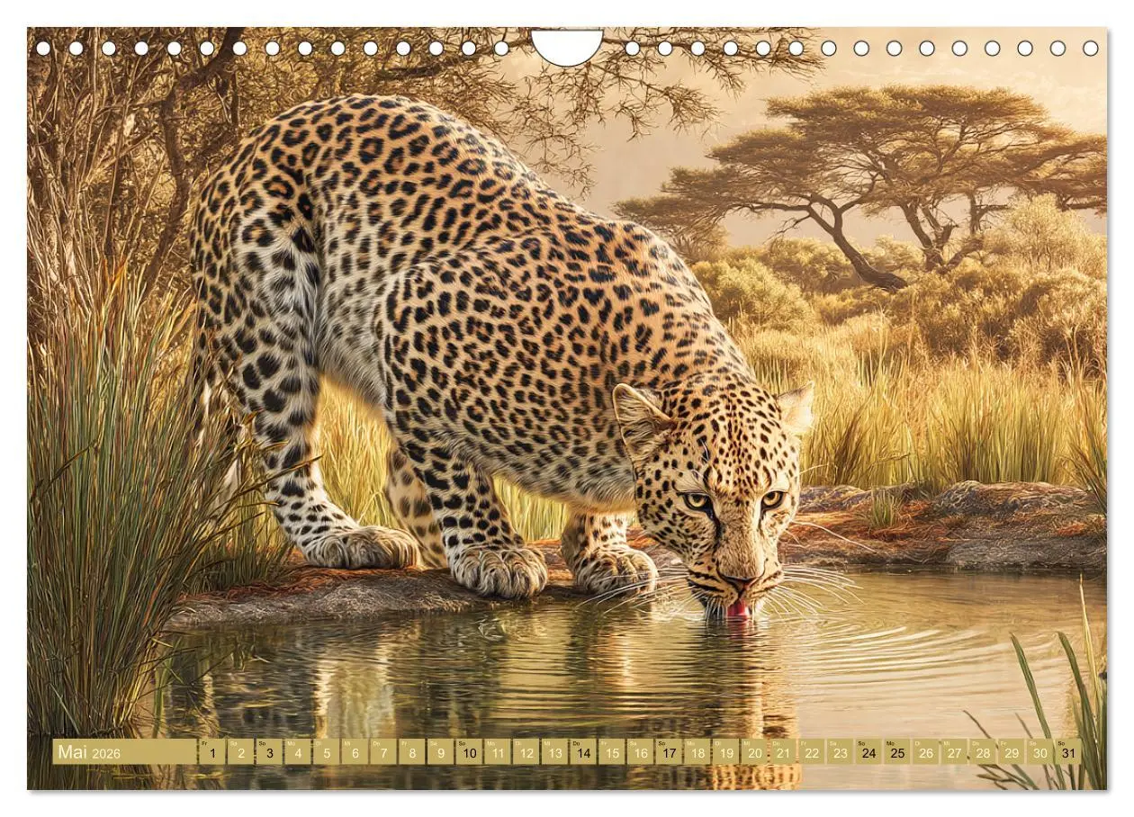 Bild: 9783457530290 | Leoparden. Meister der Jagd im seidigen Fleckenfell (Wandkalender...