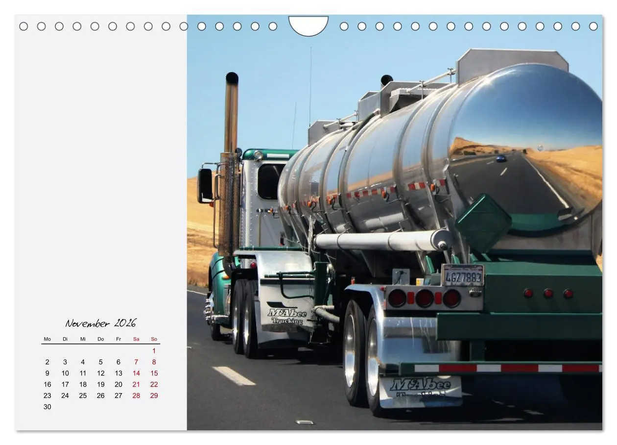 Bild: 9783457840290 | Langhauber. Coole Trucks in den USA (Wandkalender 2026 DIN A4...