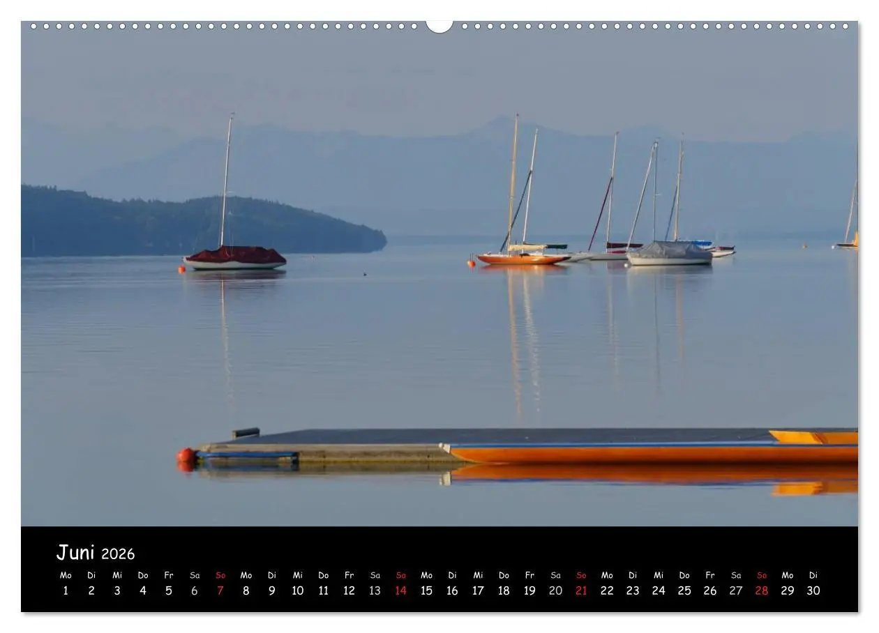 Bild: 9783516170290 | Starnberger See - Silent Moments (Wandkalender 2026 DIN A2 quer),...
