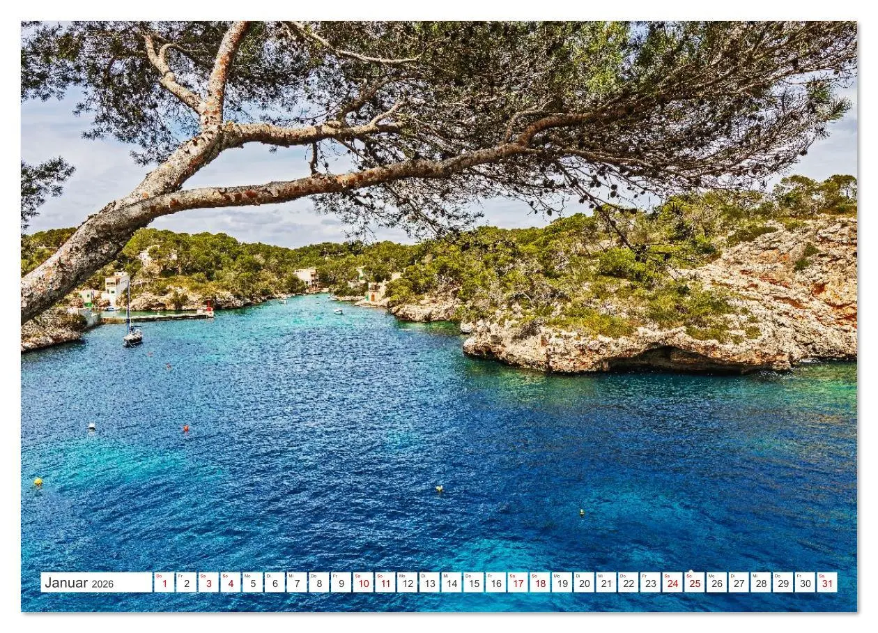 Bild: 9783516620290 | Mallorca - Traumhafte Buchten (Wandkalender 2026 DIN A3 quer),...