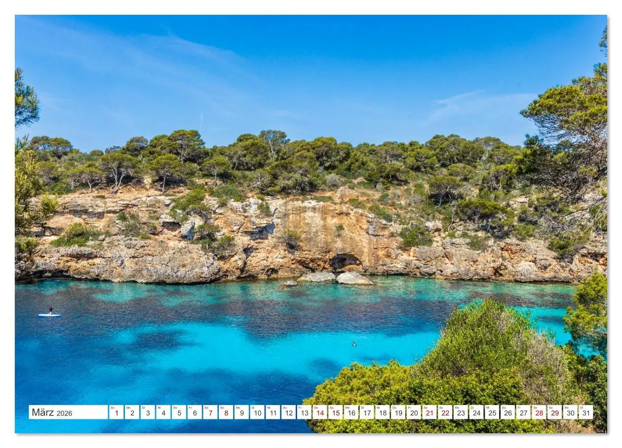 Bild: 9783516620290 | Mallorca - Traumhafte Buchten (Wandkalender 2026 DIN A3 quer),...