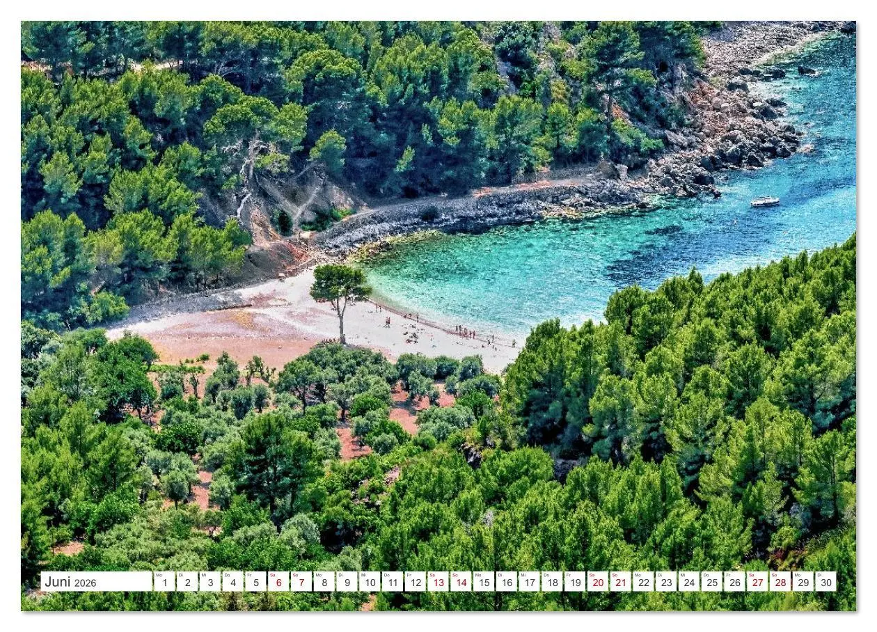 Bild: 9783516620290 | Mallorca - Traumhafte Buchten (Wandkalender 2026 DIN A3 quer),...
