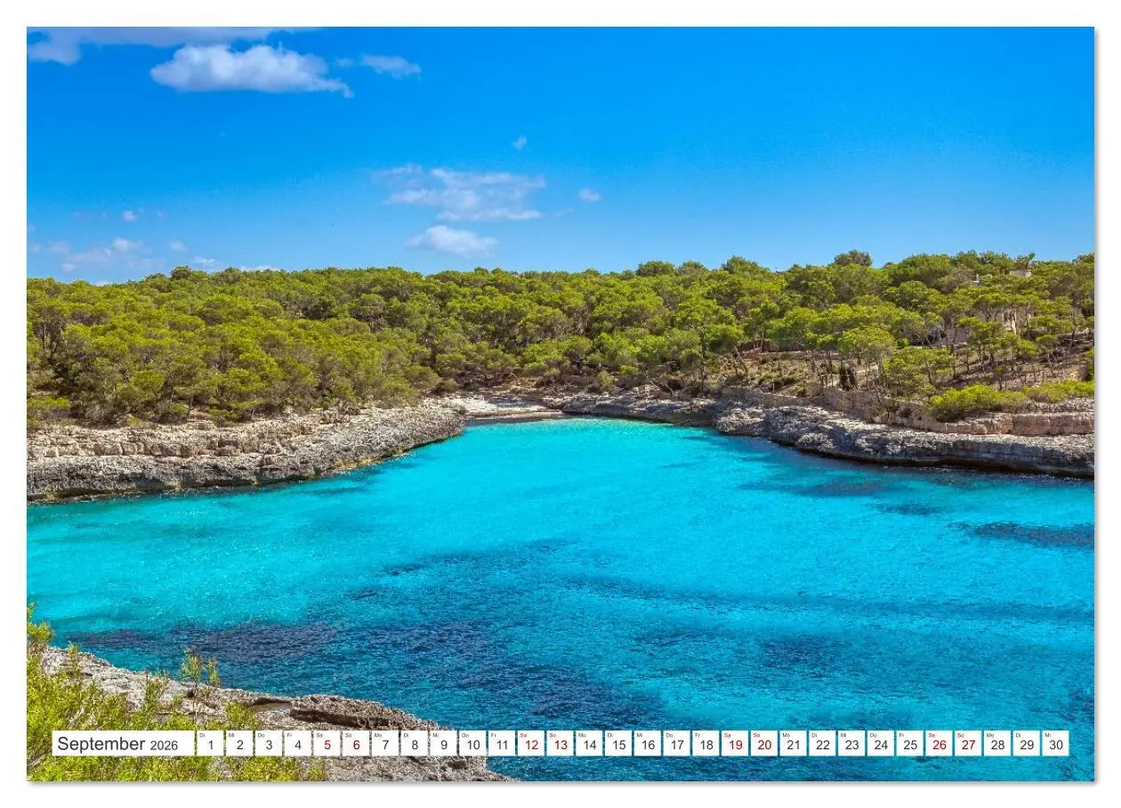 Bild: 9783516620290 | Mallorca - Traumhafte Buchten (Wandkalender 2026 DIN A3 quer),...