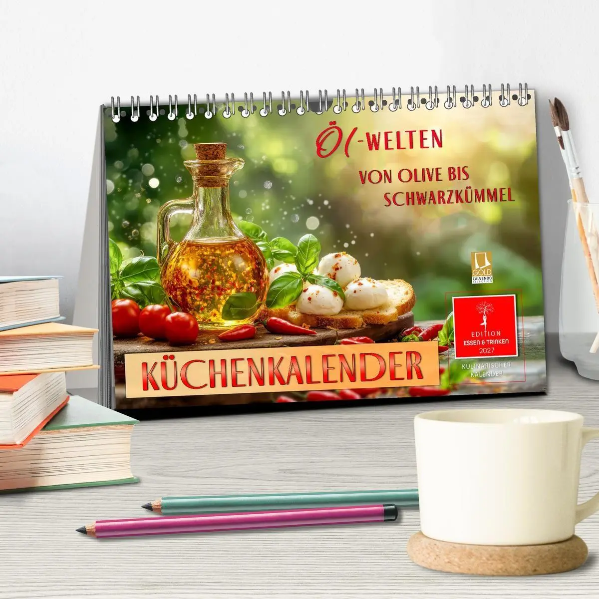 Bild: 9783516790290 | Küchenkalender - ÖL-Welten (Tischkalender 2027 DIN A5 quer),...
