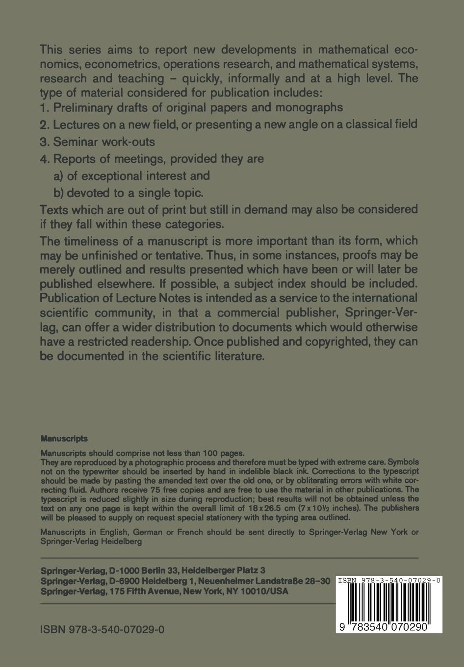 Rückseite: 9783540070290 | Supercritical Wing Sections II | A Handbook | F. Bauer (u. a.) | Buch