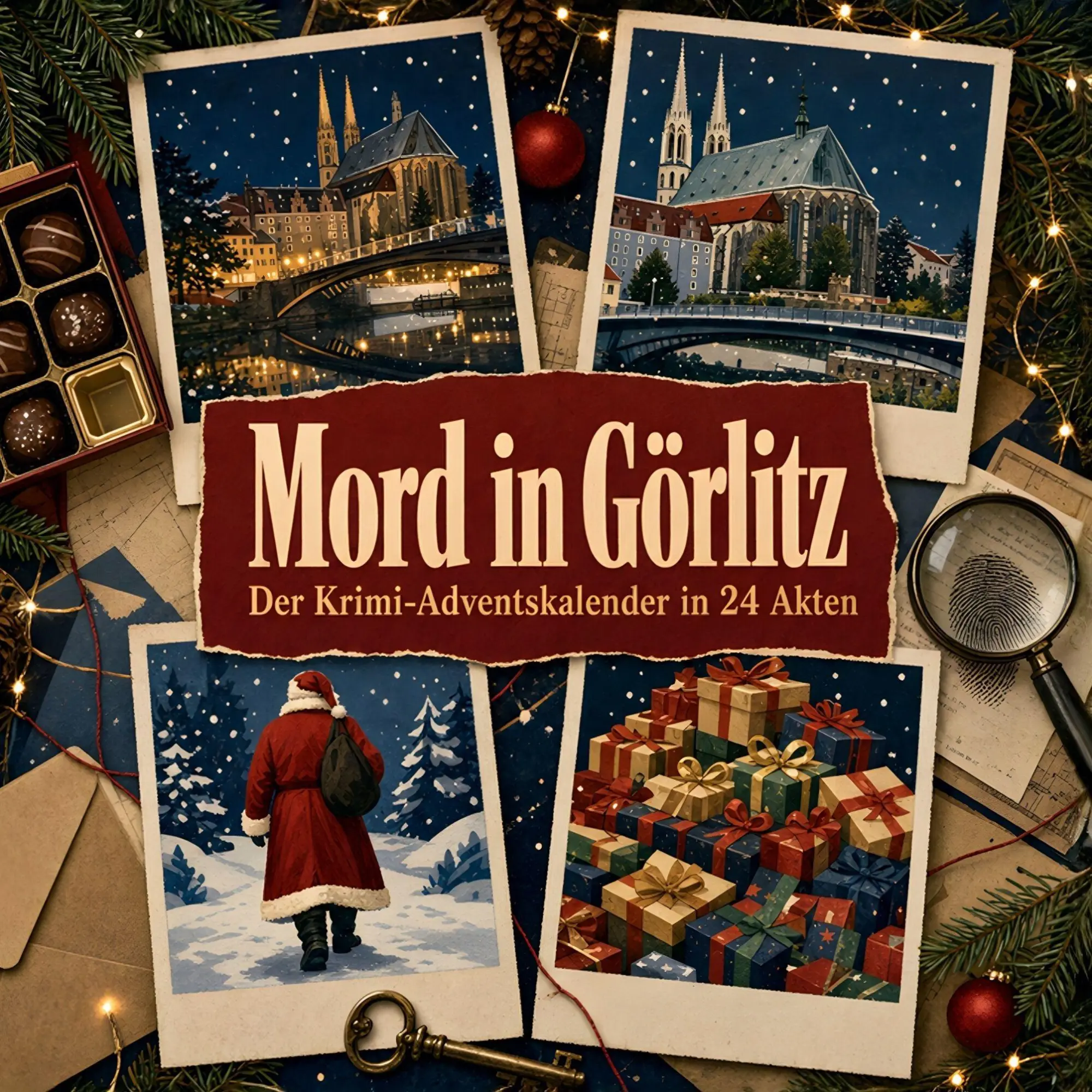 Cover: 9783696120290 | Mord in Görlitz | Der Krimi-Adventskalender in 24 Akten | Finn Neumann