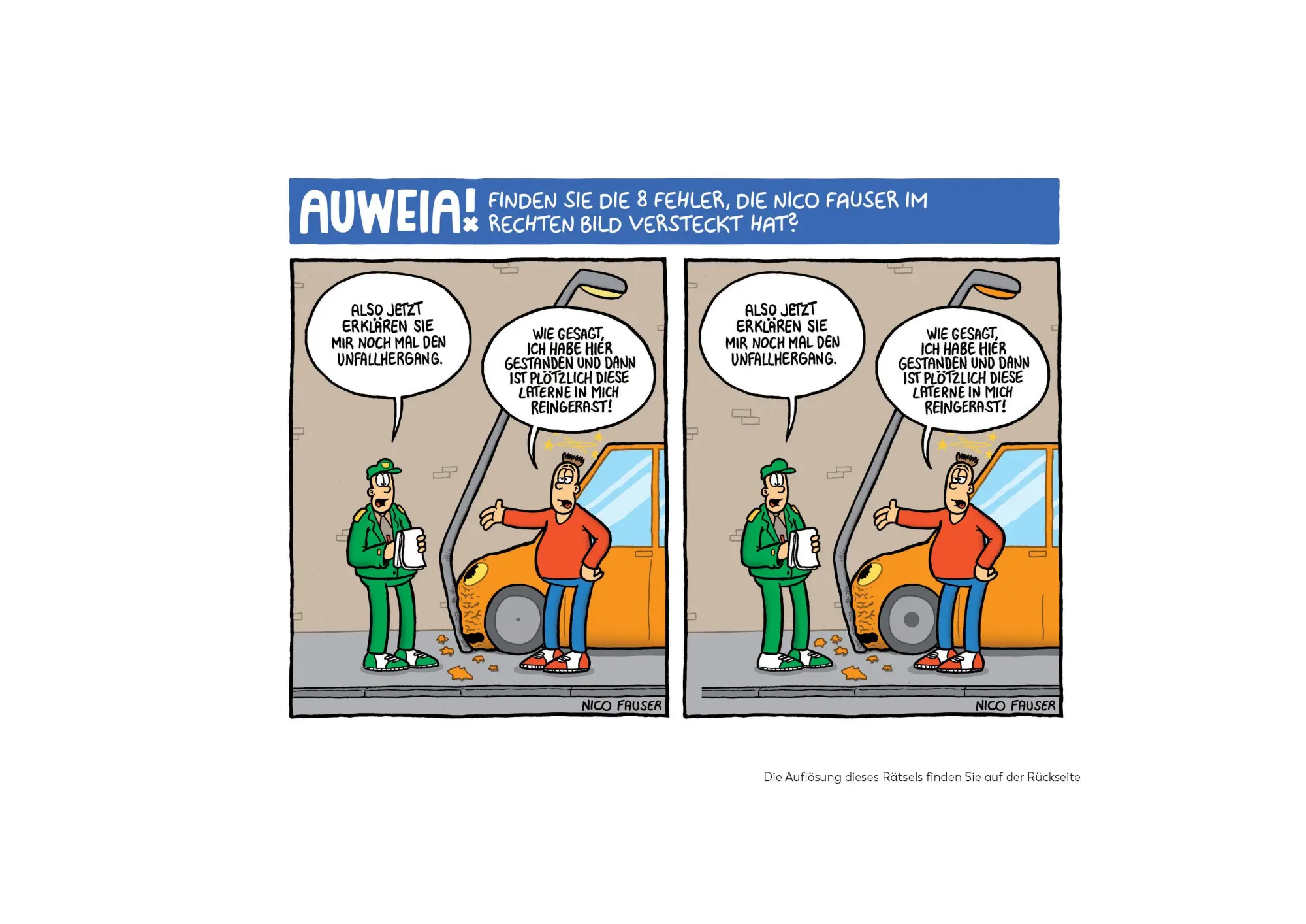 Bild: 9783809450290 | Finde den Fehler - Band Nr.2 - Bildersuchrätsel mit Cartoons | Fauser
