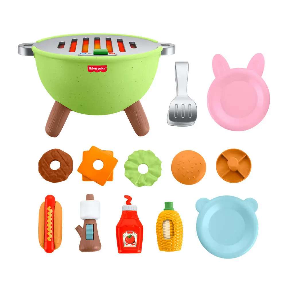 Bild: 194735360390 | Fisher-Price Camping-Freunde Kindergrill | Offene Verpackung | JLB82