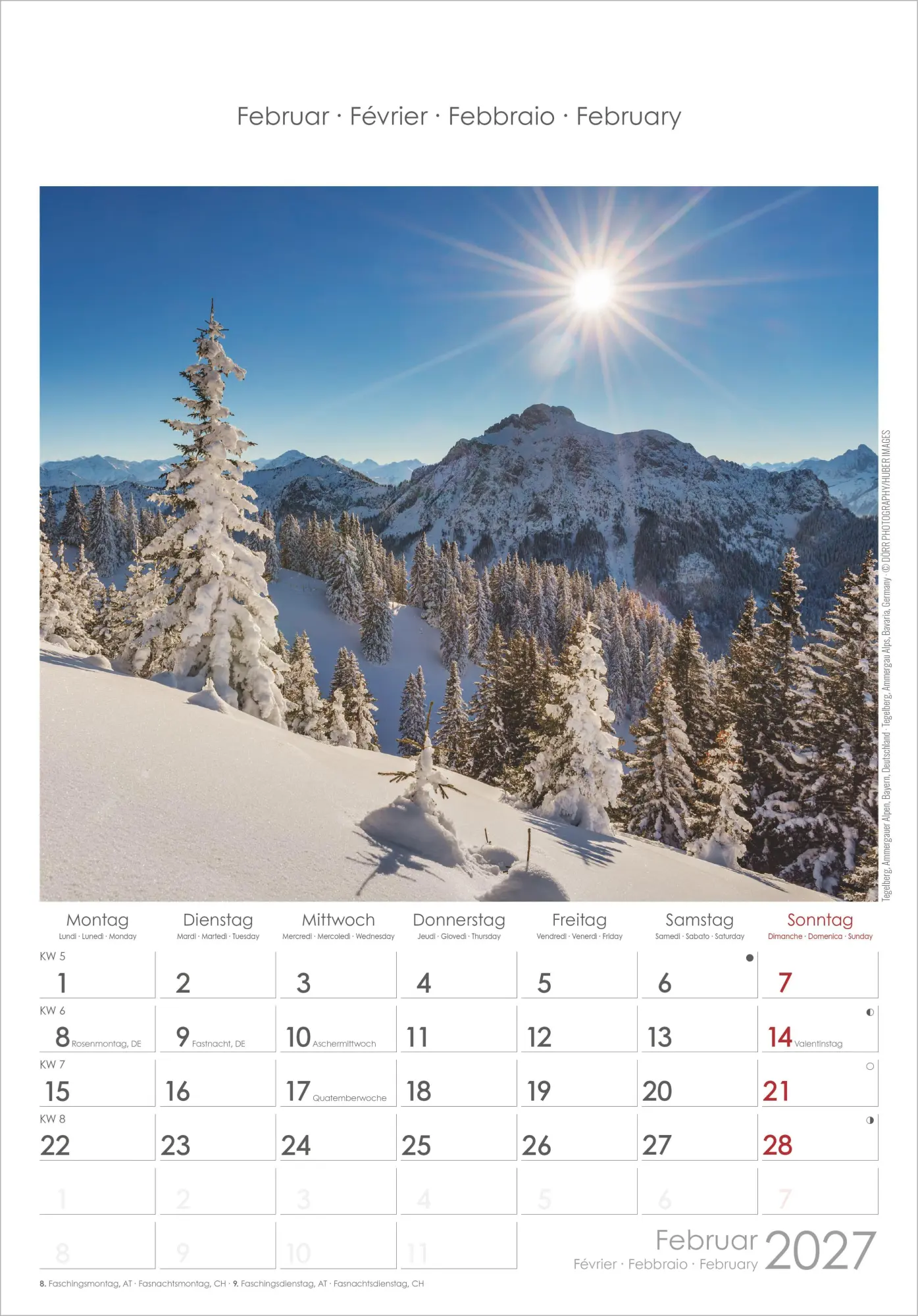 Bild: 4069095010390 | Alpen 2027 | Neumann Verlage GmbH &amp; Co KG | Kalender | Spiralbindung