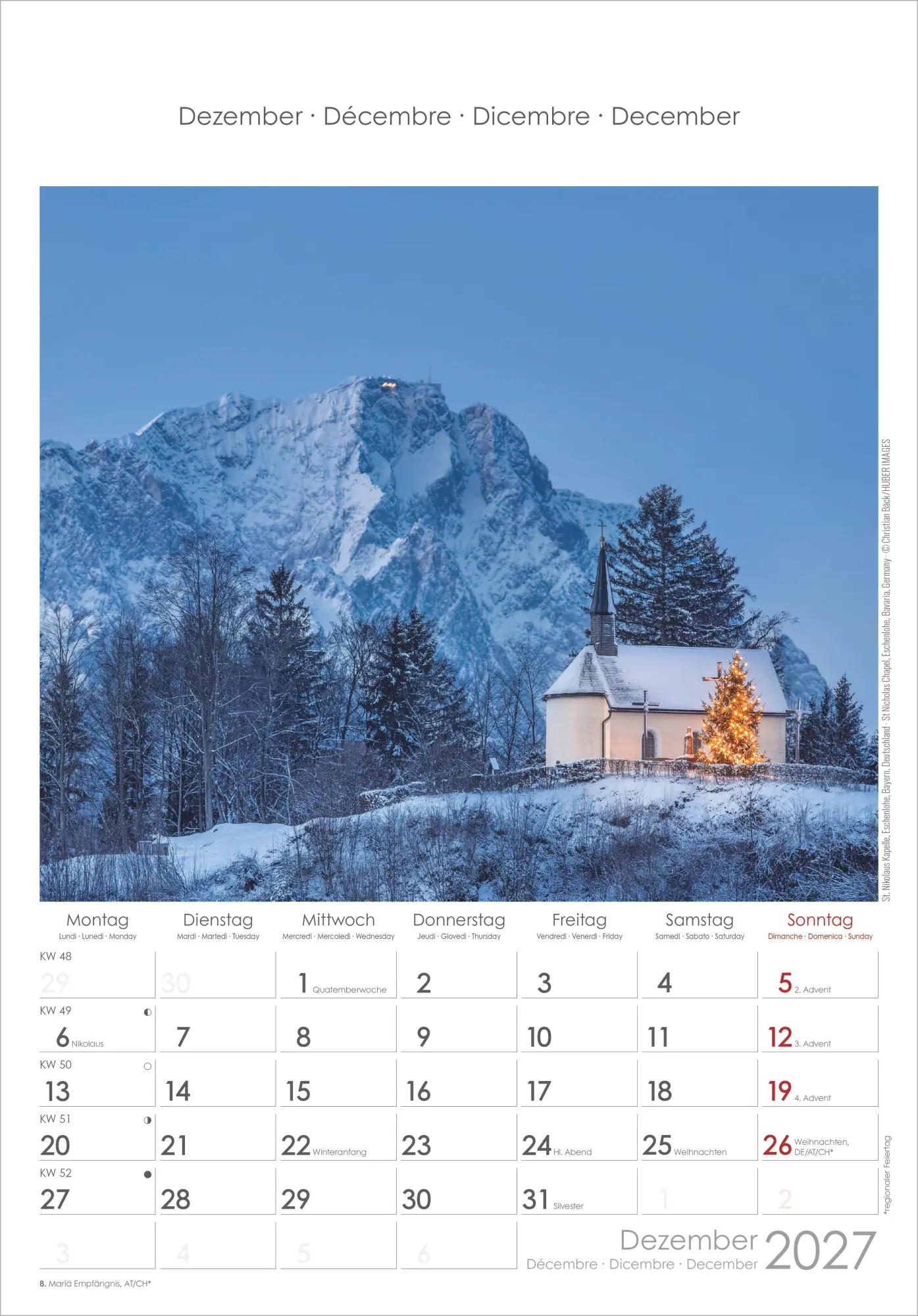Bild: 4069095010390 | Alpen 2027 | Neumann Verlage GmbH &amp; Co KG | Kalender | Spiralbindung