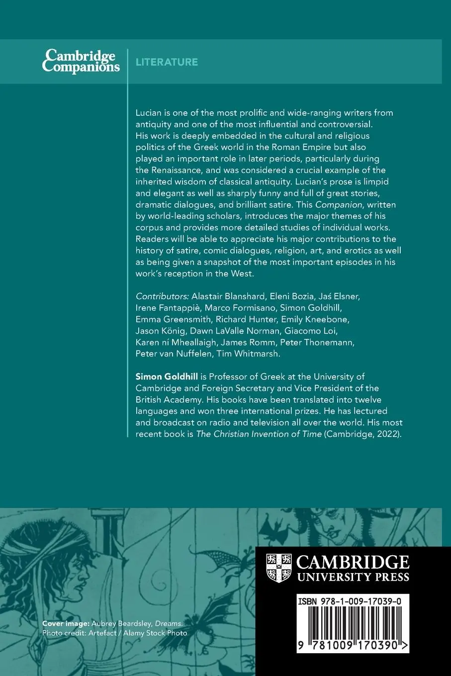 Rückseite: 9781009170390 | The Cambridge Companion to Lucian | Simon Goldhill | Taschenbuch