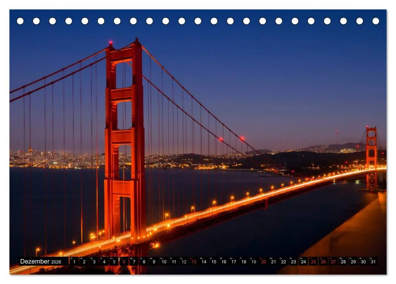 Bild: 9783516230390 | San Francisco - Traumstadt in Kalifornien (Tischkalender 2026 DIN...