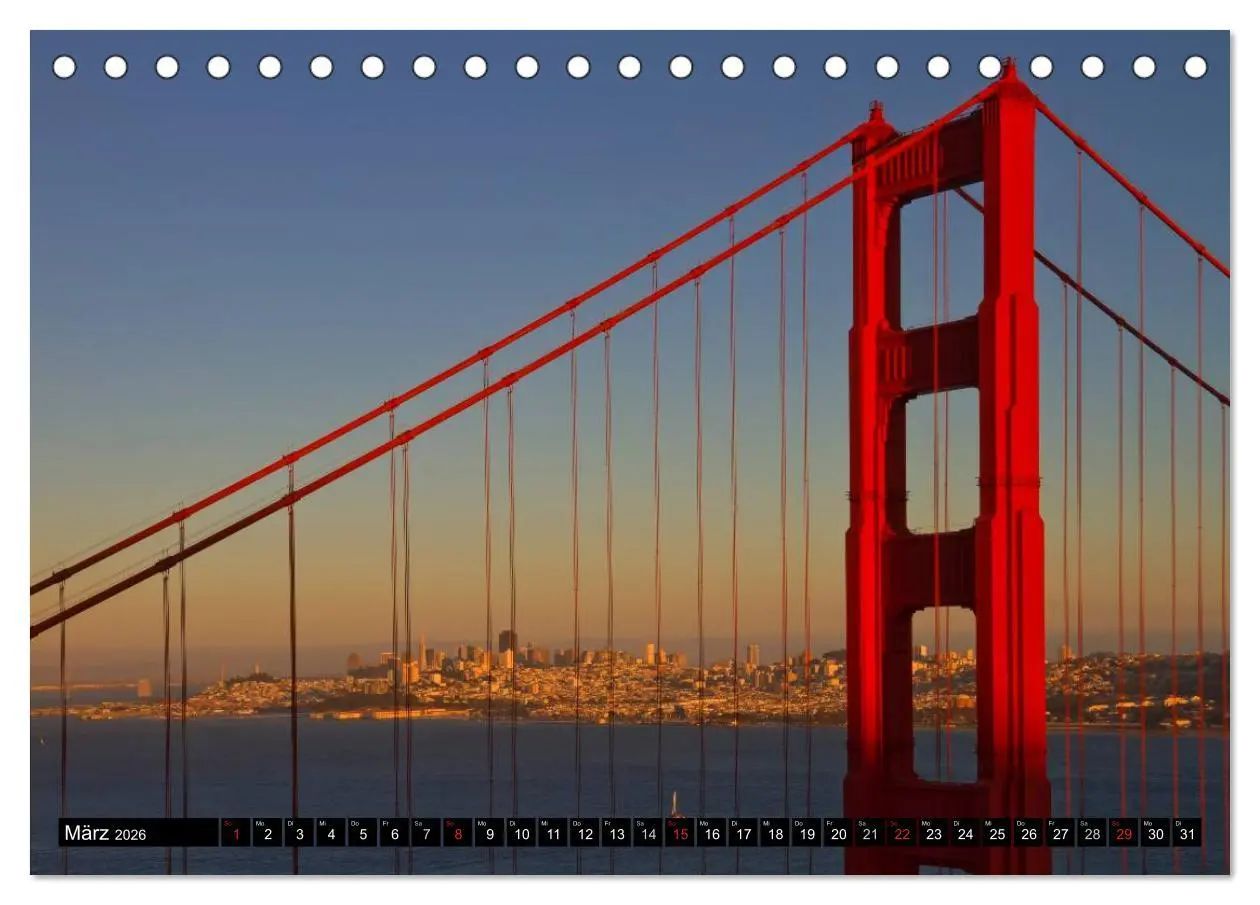 Bild: 9783516230390 | San Francisco - Traumstadt in Kalifornien (Tischkalender 2026 DIN...