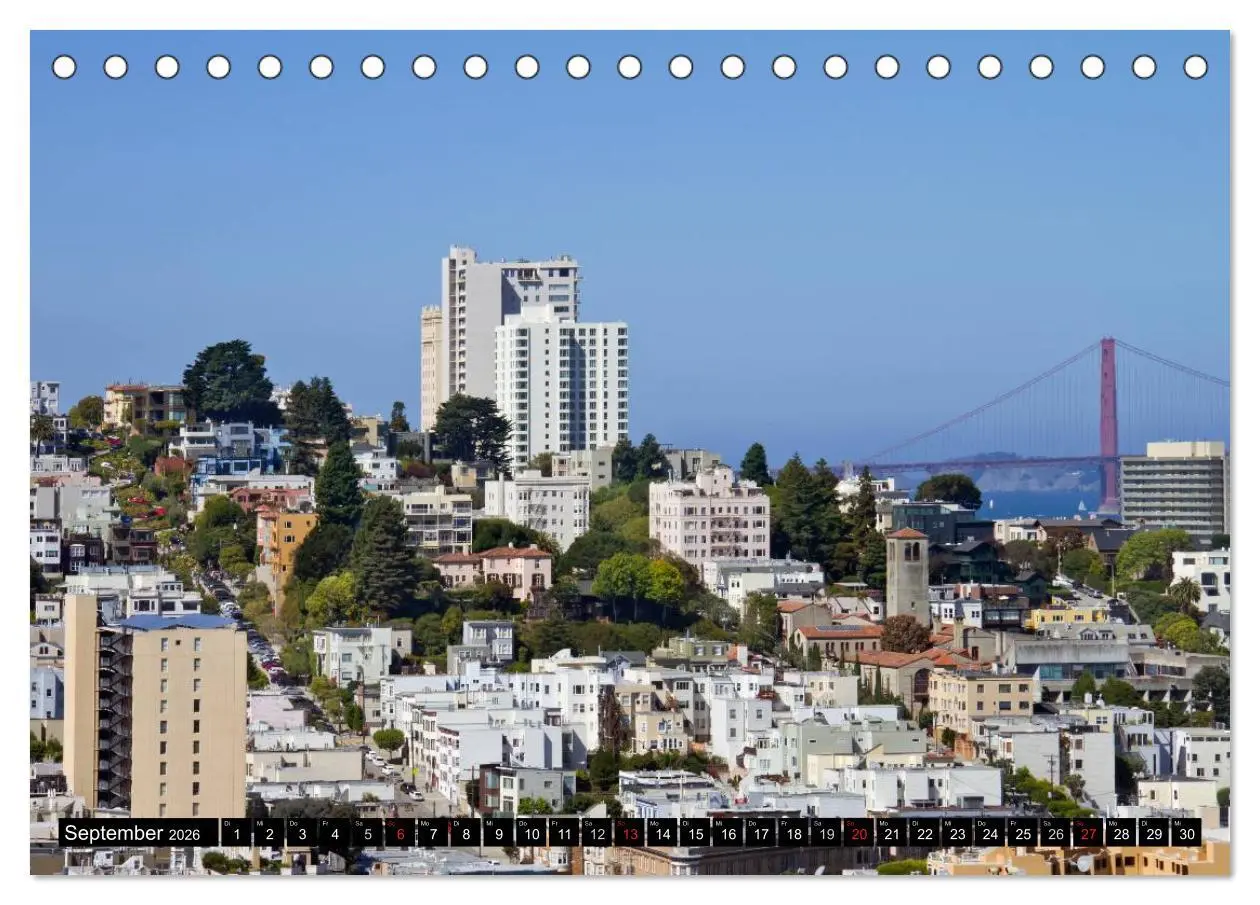 Bild: 9783516230390 | San Francisco - Traumstadt in Kalifornien (Tischkalender 2026 DIN...