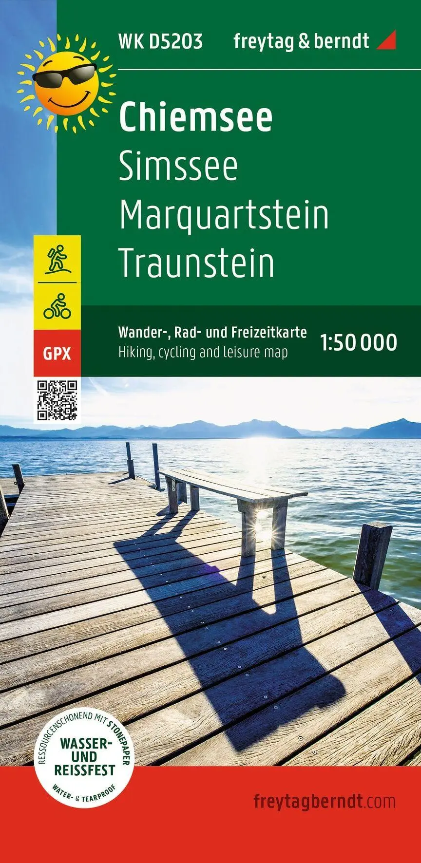 Cover: 9783707920390 | Chiemsee, Wander-, Rad- und Freizeitkarte 1:50.000, freytag &amp;...