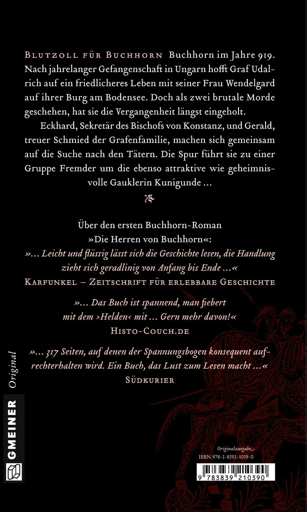 Rückseite: 9783839210390 | Die Gauklerin von Buchhorn | Birgit Buchhorn Erwin | Taschenbuch